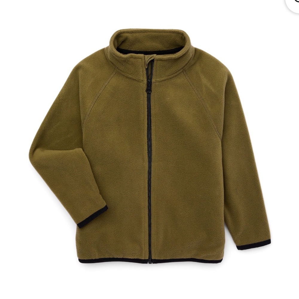 Wonder Nation Boys Fleece Zip Jacket Green XXL